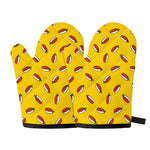 Doodle Japanese Sushi Pattern Print Oven Mitts