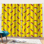 Doodle Japanese Sushi Pattern Print Pencil Pleat Curtains