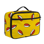 Doodle Japanese Sushi Pattern Print Portable Lunch Bag
