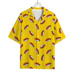 Doodle Japanese Sushi Pattern Print Rayon Hawaiian Shirt