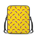 Doodle Japanese Sushi Pattern Print Rectangular Crossbody Bag