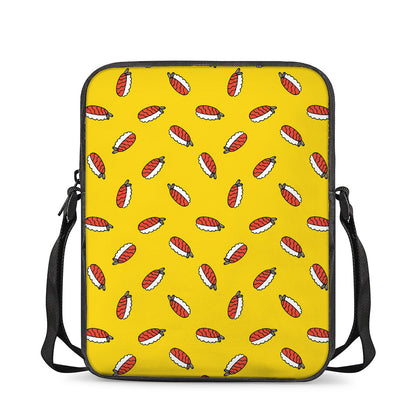 Doodle Japanese Sushi Pattern Print Rectangular Crossbody Bag