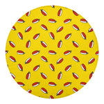 Doodle Japanese Sushi Pattern Print Round Blanket