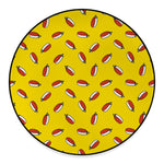 Doodle Japanese Sushi Pattern Print Round Floor Mat