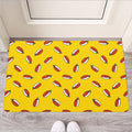 Doodle Japanese Sushi Pattern Print Rubber Doormat