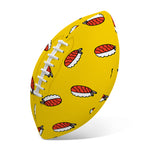 Doodle Japanese Sushi Pattern Print Rugby Ball