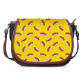 Doodle Japanese Sushi Pattern Print Saddle Bag