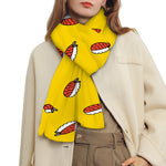 Doodle Japanese Sushi Pattern Print Scarf