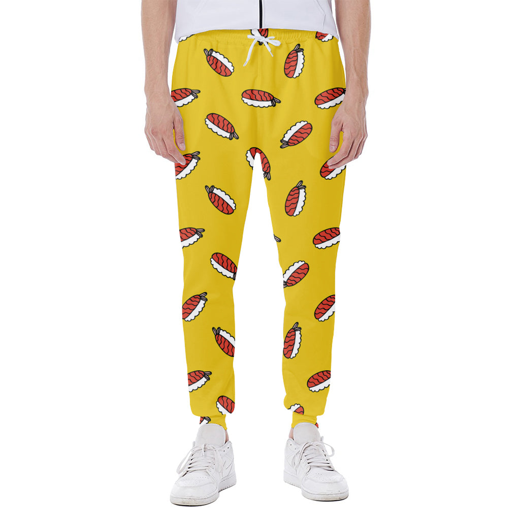 Doodle Japanese Sushi Pattern Print Scuba Joggers