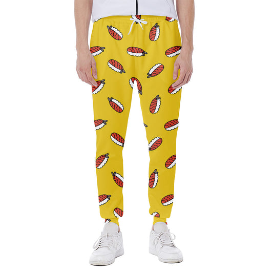Doodle Japanese Sushi Pattern Print Scuba Joggers