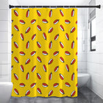 Doodle Japanese Sushi Pattern Print Shower Curtain