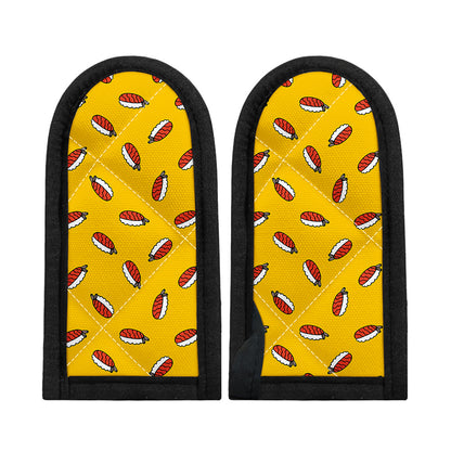Doodle Japanese Sushi Pattern Print Skillet Handle Cover
