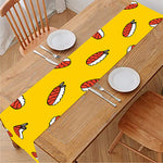 Doodle Japanese Sushi Pattern Print Table Runner