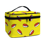 Doodle Japanese Sushi Pattern Print Travel Makeup Bag