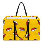 Doodle Japanese Sushi Pattern Print Utility Tote Bag