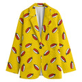 Doodle Japanese Sushi Pattern Print Women's Blazer