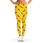 Doodle Japanese Sushi Pattern Print Women's Leggings