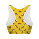 Doodle Japanese Sushi Pattern Print Women's Sports Bra