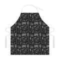 Doodle Lacrosse Pattern Print Adjustable Apron