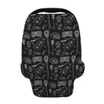 Doodle Lacrosse Pattern Print Baby Seat Cover