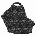 Doodle Lacrosse Pattern Print Baby Seat Cover
