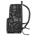 Doodle Lacrosse Pattern Print Backpack