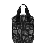 Doodle Lacrosse Pattern Print Bible Tote Bag