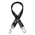 Doodle Lacrosse Pattern Print Dog Seat Belt