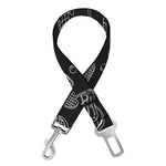 Doodle Lacrosse Pattern Print Dog Seat Belt