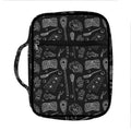 Doodle Lacrosse Pattern Print Front Pocket Bible Bag