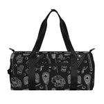 Doodle Lacrosse Pattern Print Gym Bag