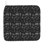 Doodle Lacrosse Pattern Print Hand Towel