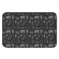 Doodle Lacrosse Pattern Print Indoor Door Mat