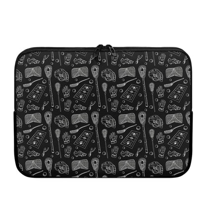 Doodle Lacrosse Pattern Print Laptop Sleeve