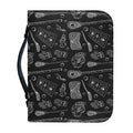 Doodle Lacrosse Pattern Print Leather Bible Cover
