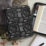Doodle Lacrosse Pattern Print Leather Bible Cover