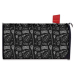Doodle Lacrosse Pattern Print Mailbox Cover