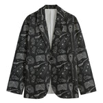 Doodle Lacrosse Pattern Print Men's Blazer