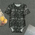 Doodle Lacrosse Pattern Print Men's Bodysuit
