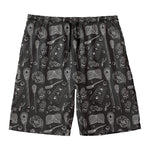 Doodle Lacrosse Pattern Print Men's Swim Trunks