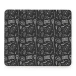 Doodle Lacrosse Pattern Print Mouse Pad