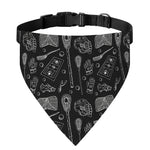 Doodle Lacrosse Pattern Print Over The Collar Dog Bandana