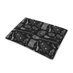 Doodle Lacrosse Pattern Print Pet Cooling Mat Cover