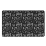 Doodle Lacrosse Pattern Print Polyester Doormat