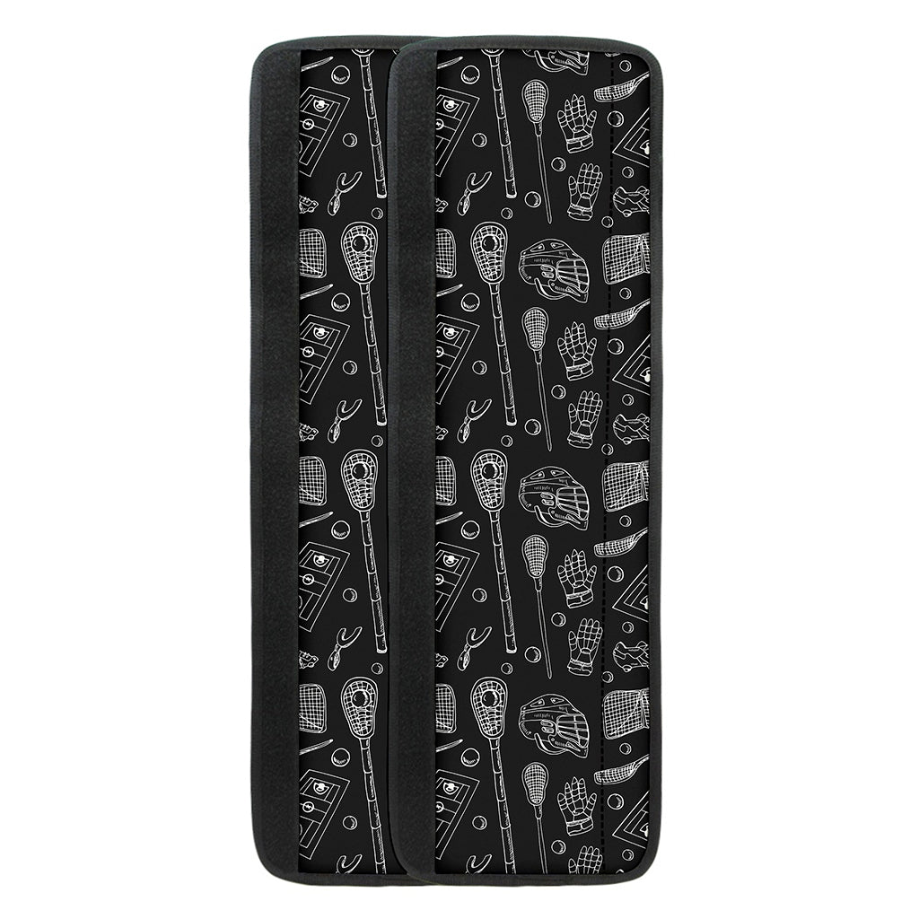 Doodle Lacrosse Pattern Print Refrigerator Handle Covers