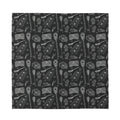 Doodle Lacrosse Pattern Print Silk Bandana