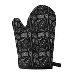 Doodle Lacrosse Pattern Print Single Oven Mitt