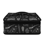 Doodle Lacrosse Pattern Print Small Lunch Bag