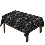 Doodle Lacrosse Pattern Print Tablecloth