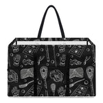 Doodle Lacrosse Pattern Print Utility Tote Bag
